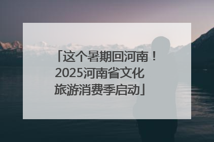 这个暑期回河南！2025河南省文化旅游消费季启动
