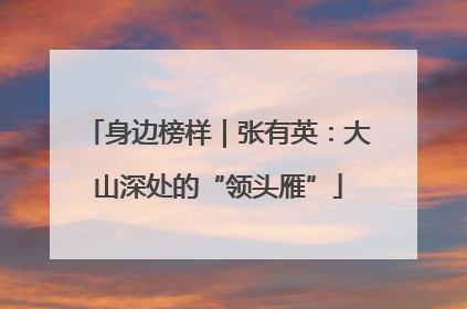 身边榜样｜张有英：大山深处的“领头雁”
