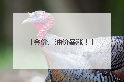 金价、油价暴涨！