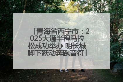 青海省西宁市：2025大通半程马拉松成功举办 明长城脚下跃动奔跑音符
