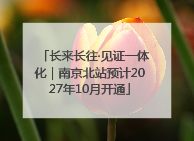 长来长往·见证一体化｜南京北站预计2027年10月开通