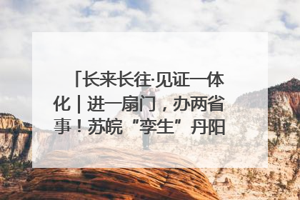 长来长往·见证一体化｜进一扇门，办两省事！苏皖“孪生”丹阳如何做到的？