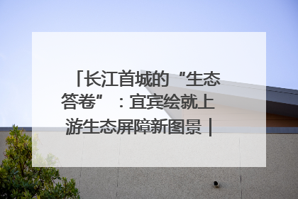 长江首城的“生态答卷”：宜宾绘就上游生态屏障新图景｜中华环保世纪行
