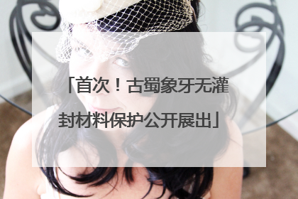 首次！古蜀象牙无灌封材料保护公开展出