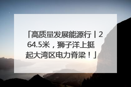 高质量发展能源行丨264.5米，狮子洋上挺起大湾区电力脊梁！