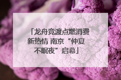 龙舟竞渡点燃消费新热情 南京“仲夏不眠夜”启幕
