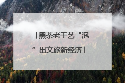 黑茶老手艺“泡”出文旅新经济