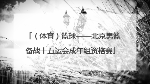 （体育）篮球——北京男篮备战十五运会成年组资格赛
