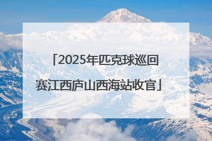 2025年匹克球巡回赛江西庐山西海站收官