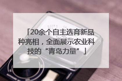 20余个自主选育新品种亮相，全面展示农业科技的“青岛力量”