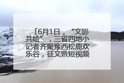 6月1日，“文影共绘”，三省四地小记者齐聚豫西松鹿欢乐谷，征文暨短视频大赛精彩启幕！